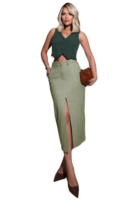 Saia Midi Verde