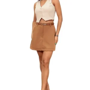 Short Saia Alfaiataria Nude