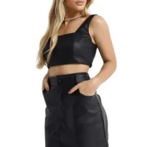 Short Saia Couro