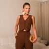 CONJUNTO MILY - p - marrom