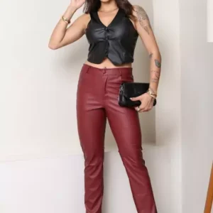 calça couro