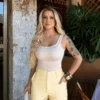 SHORT CAMILA - p - amarelo